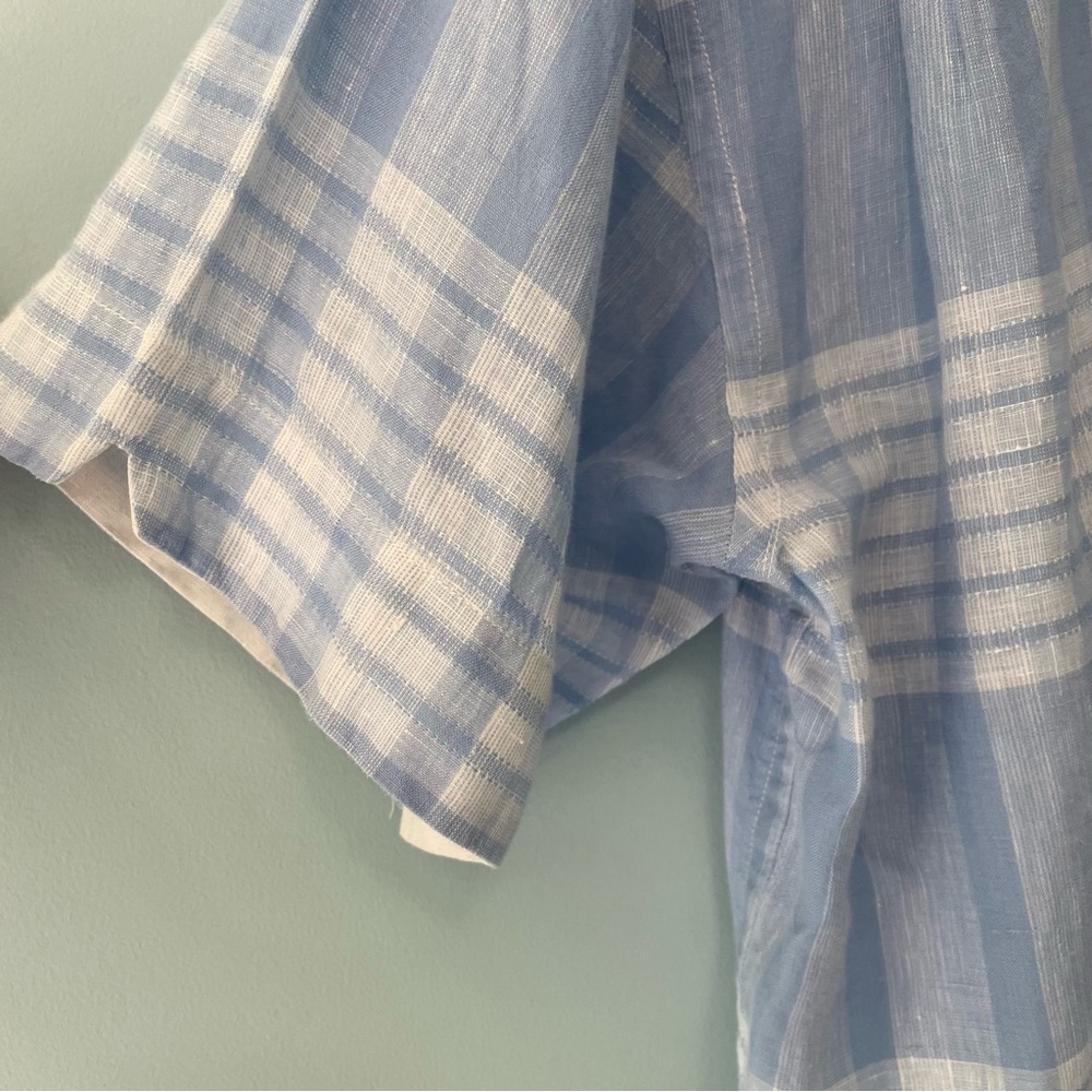 TOMMY BAHAMA Men’s Relax Linen Short Sleeve Shirt in Light Blue - Picture 6 of 6